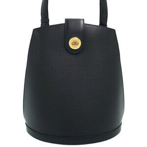 Louis Vuitton Epi Leather Cluny Shoulder Bag Black